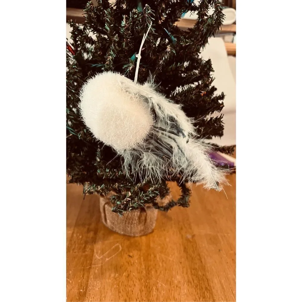 Bird Christmas tree ornament Feather Foam Vintage